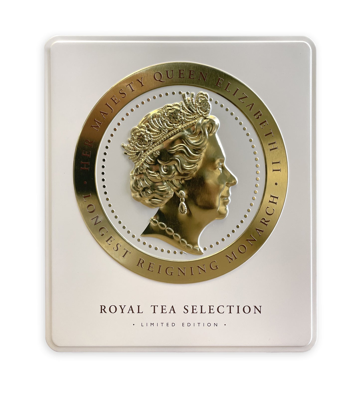 Queen Elizabeth II Cameo Tea Caddy - Ivory