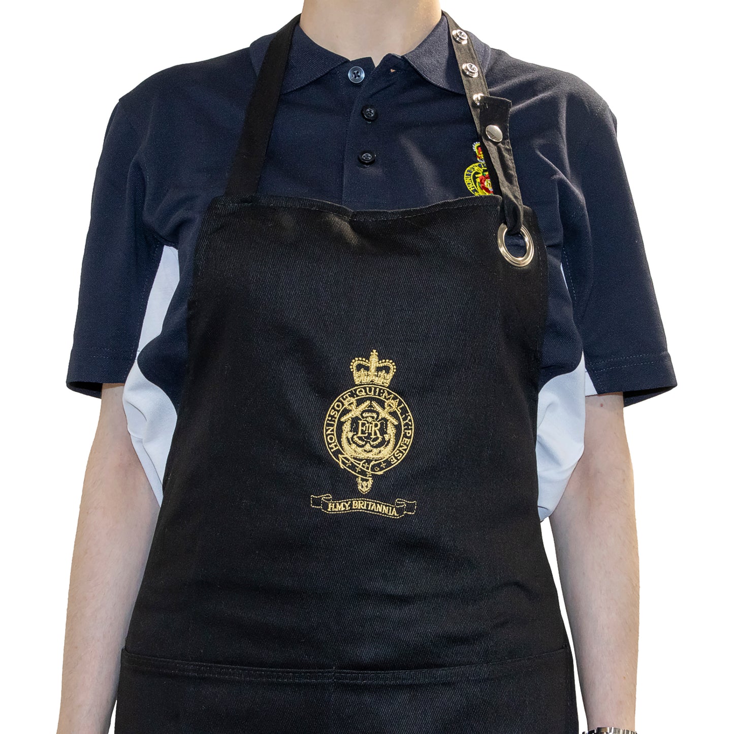 Britannia Apron with Gold Crest