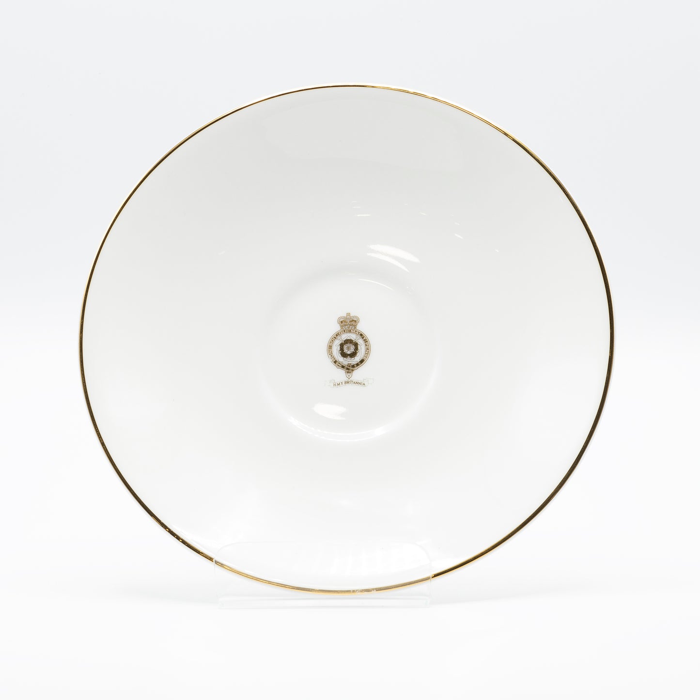 Britannia Gold Crest Large Teacup & Saucer