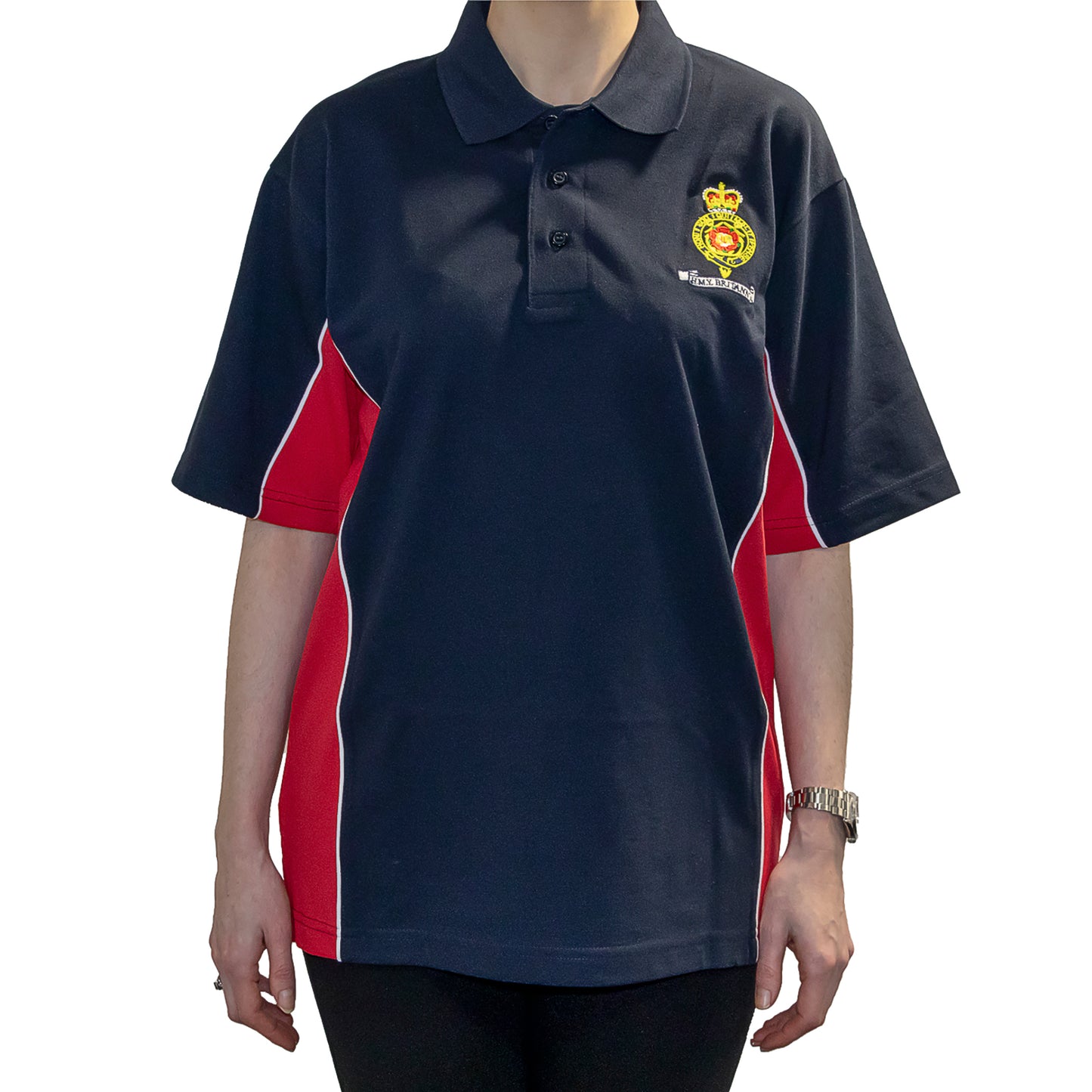 Britannia Navy & Red Polo Shirt