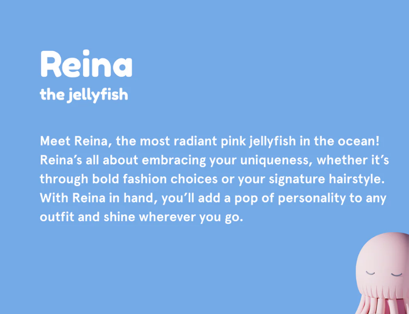 Bestie Water Bottle: Reina the Jellyfish