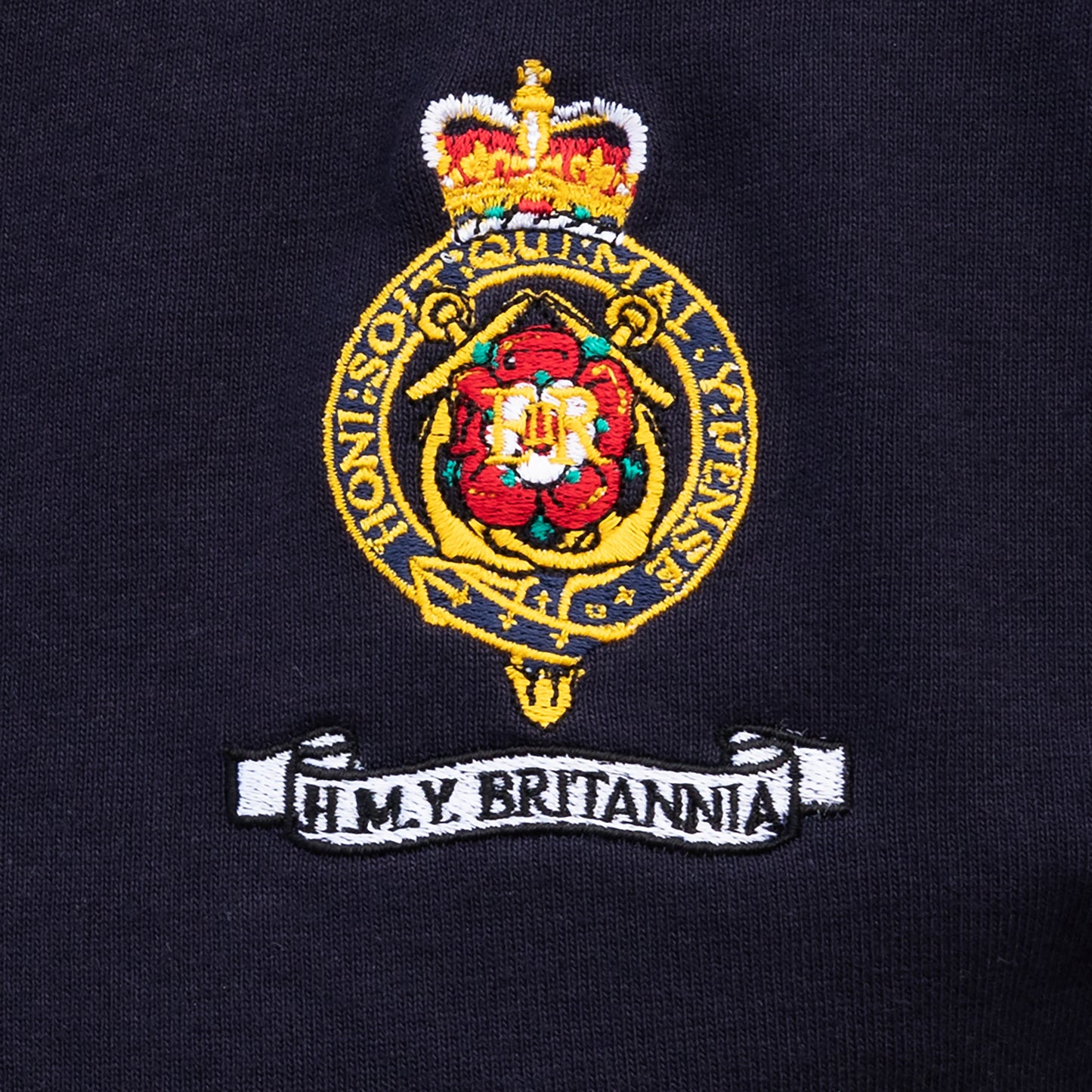 Britannia Navy Crest Rugby Shirt
