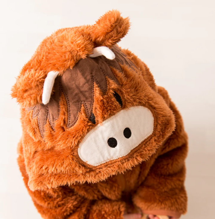 Hamish the Highland Cow Hoodie Neutral