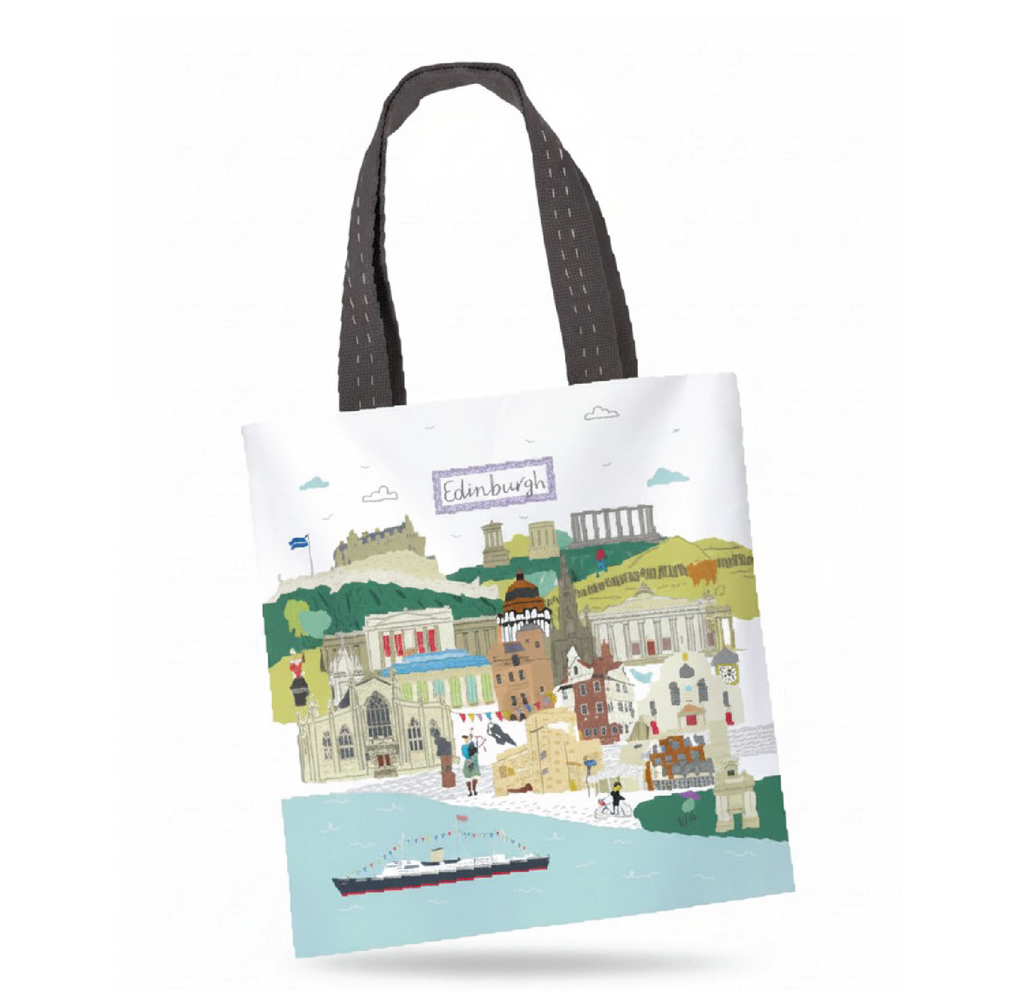 Edinburgh Skyline Tote Bag
