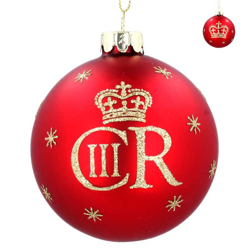 King Charles III Bauble, Red