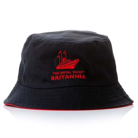 Britannia Navy/ Red Bucket Hat