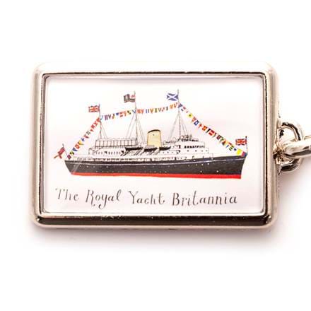 Britannia Flying Flags Keyring