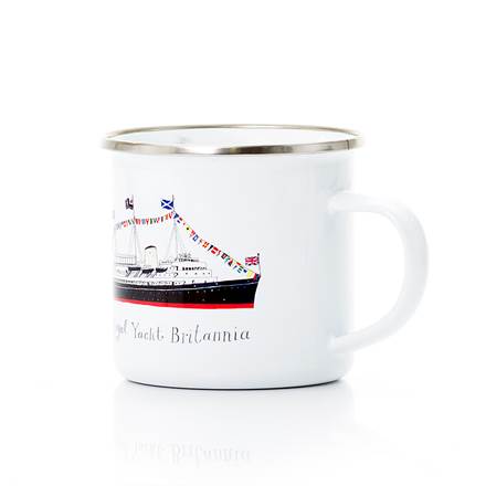 Britannia Flying Flags Enamelled Mug
