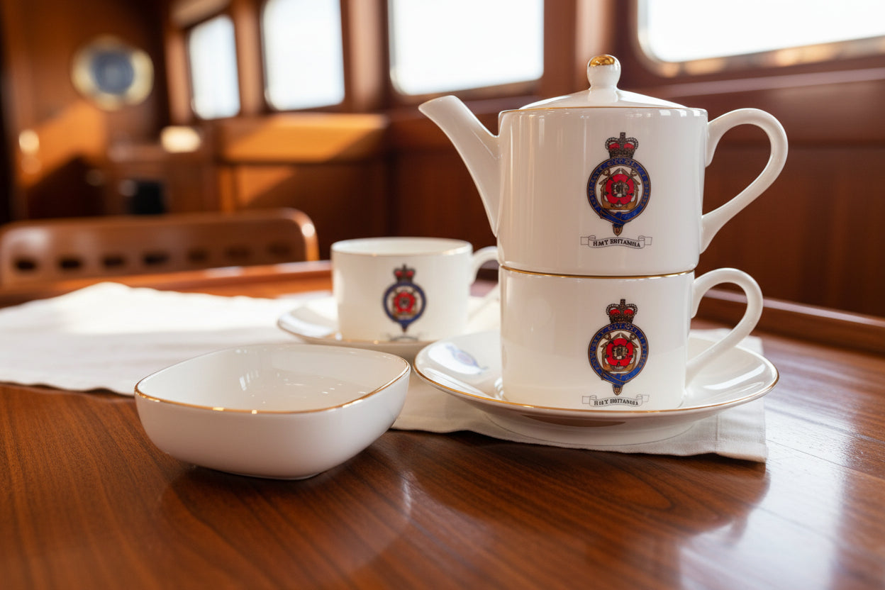 Britannia Colour Crest China Trinket Tray