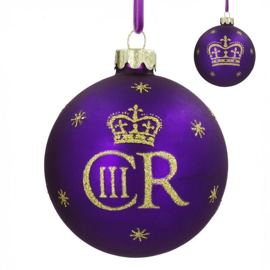 King Charles III Bauble, Purple