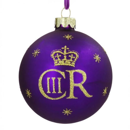 King Charles III Bauble, Purple
