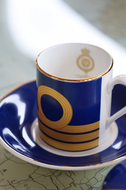 Admiral Espresso Cup and Saucer