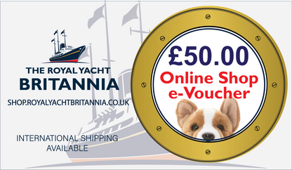 Gift Voucher for The Royal Yacht Britannia ONLINE Gift Shop