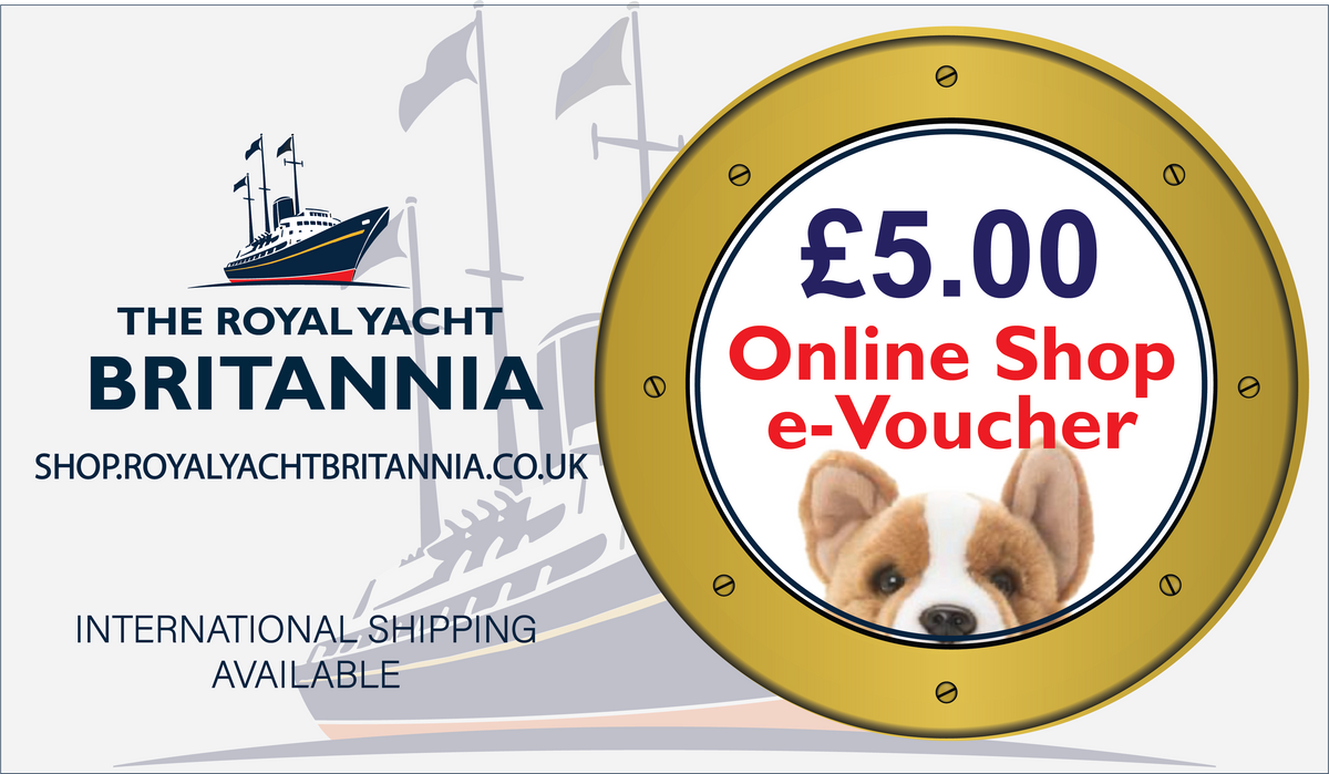 Gift Voucher for The Royal Yacht Britannia ONLINE Gift Shop