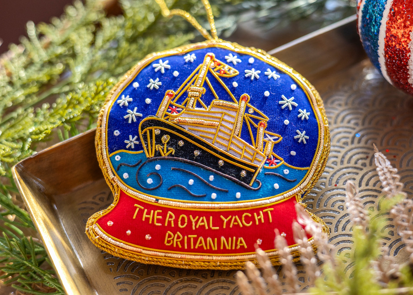 Britannia Snow Globe Decoration