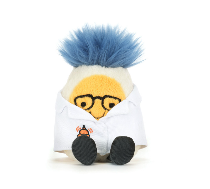Amuseables Boiled Egg Scientist Outfit by Jellycat