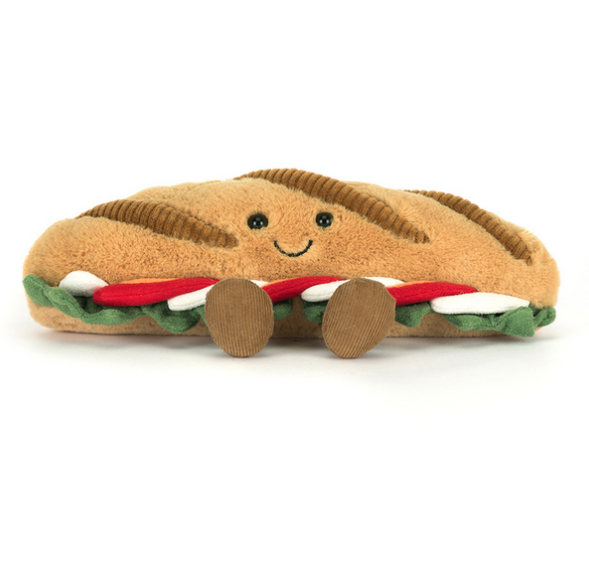 Amuseables Caprese Baguette by Jellycat