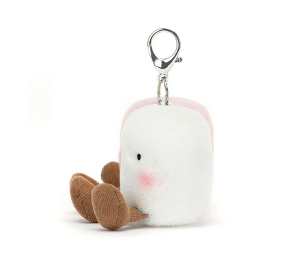 Amuseables Pair of Marshmallows Bag Charm by Jellycat