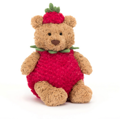 Bartholomew Bear Strawberry by Jellycat