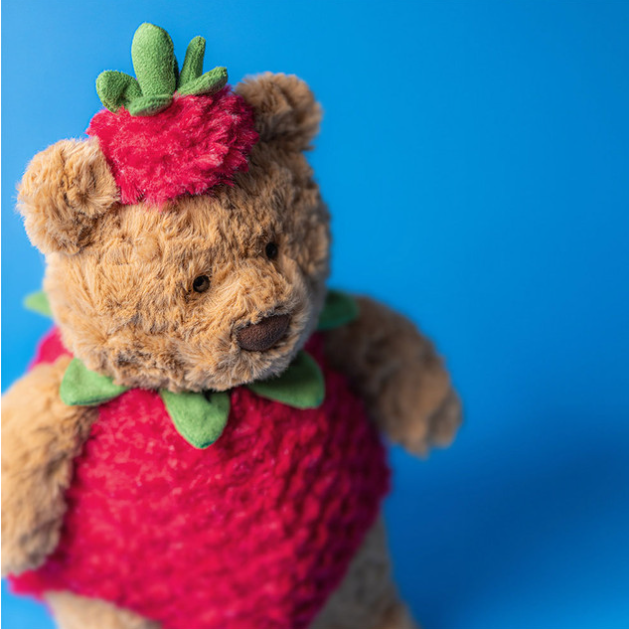 Bartholomew Bear Strawberry by Jellycat