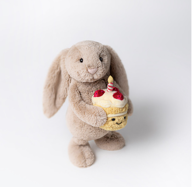 Bashful Beige Bunny 'Birthday' by Jellycat