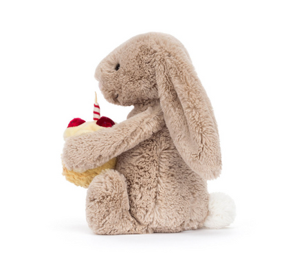 Bashful Beige Bunny 'Birthday' by Jellycat