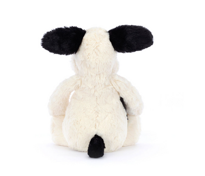 Bashful Black & Cream Puppy by Jellycat