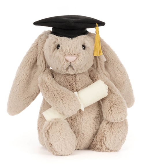 Bashful Bunny Graduation Outfit by Jellycat
