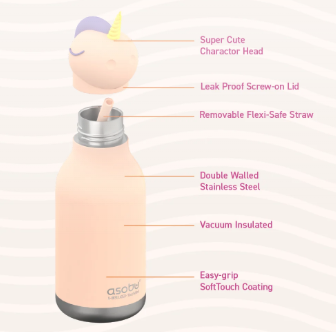Bestie Water Bottle: Sparkle the Unicorn