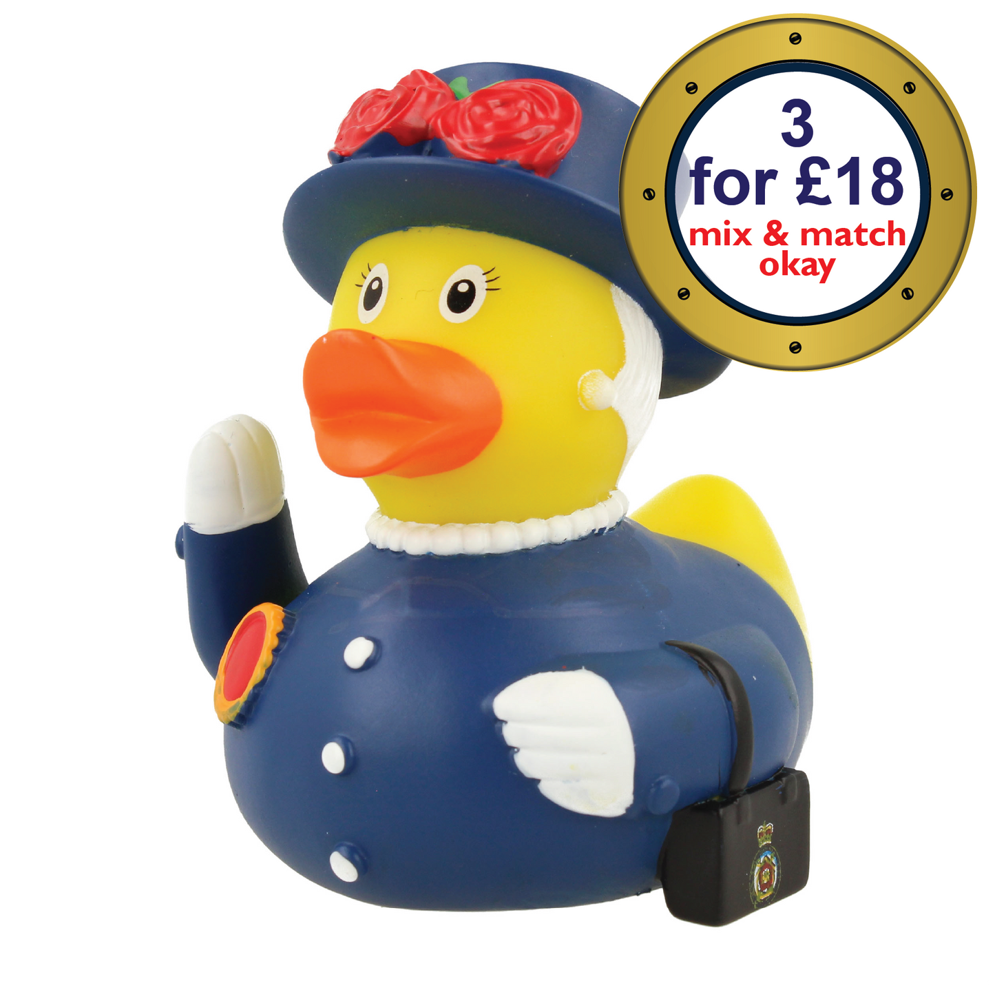 Britannia Queen Duck in Blue