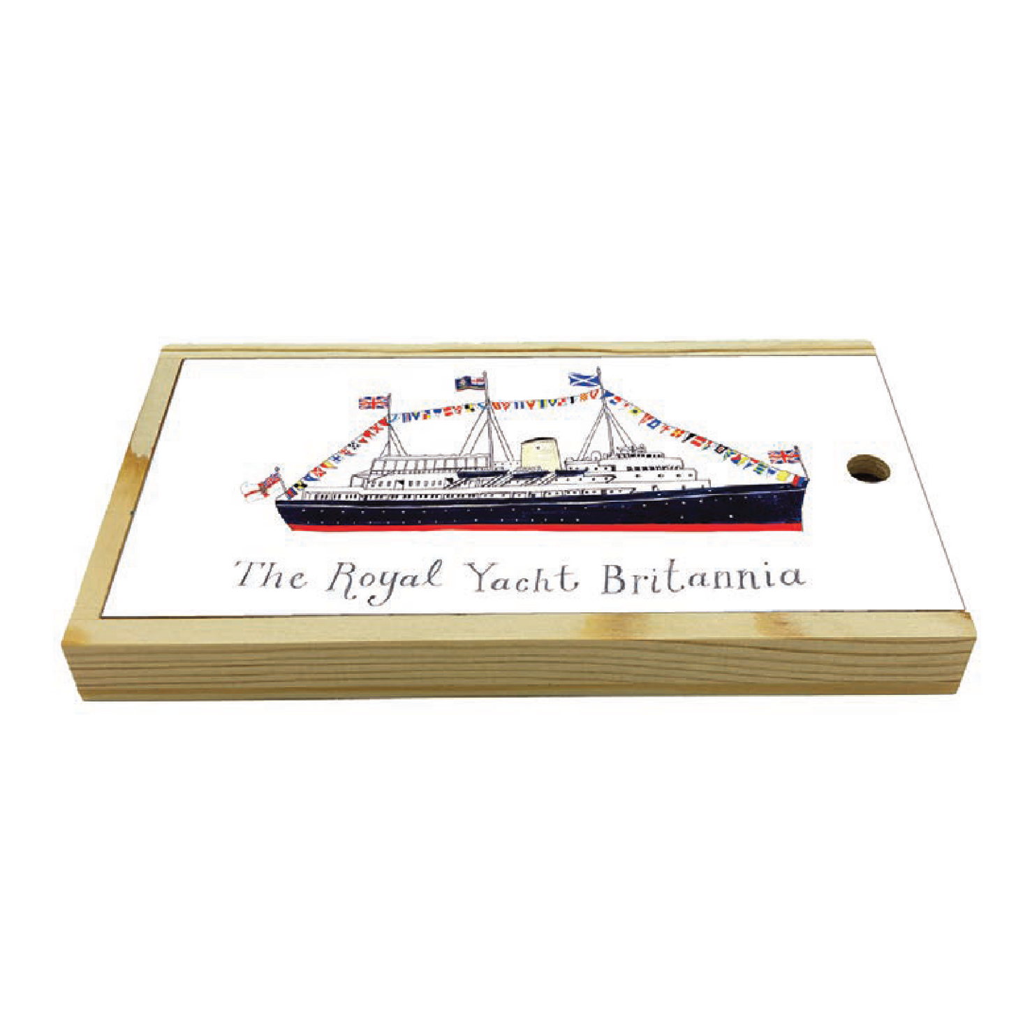 Flying Flags Coloured Pencil Set in Wooden Box