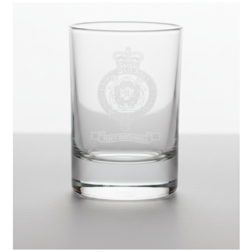 Britannia Crest Tot Glass
