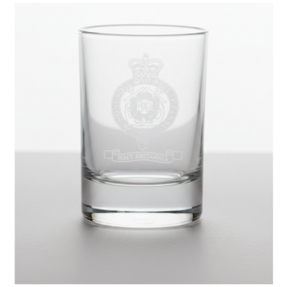 Britannia Crest Tot Glass