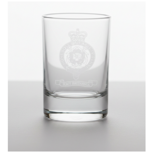Britannia Crest Tot Glass