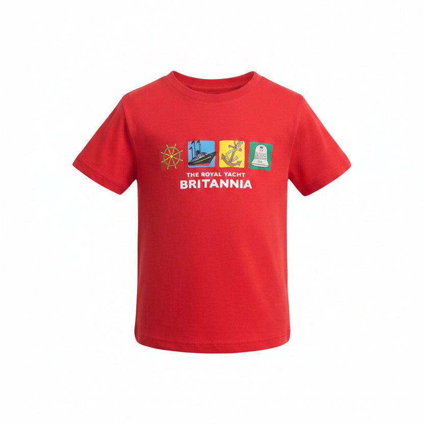 Britannia Icons Kids' T-Shirt in Red