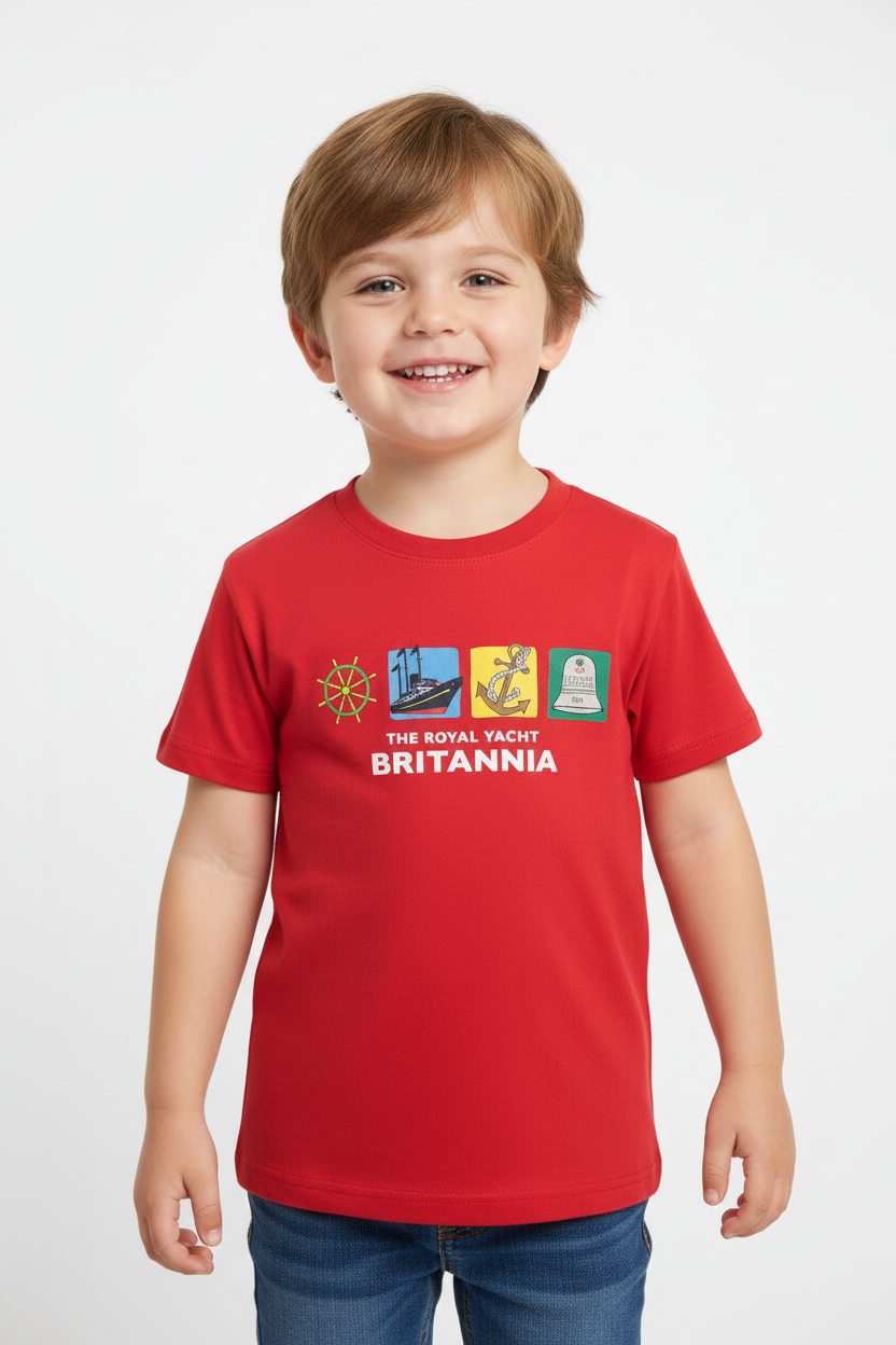 Britannia Icons Kids' T-Shirt in Red