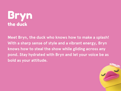 Bestie Water Bottle: Bryn the Ducky