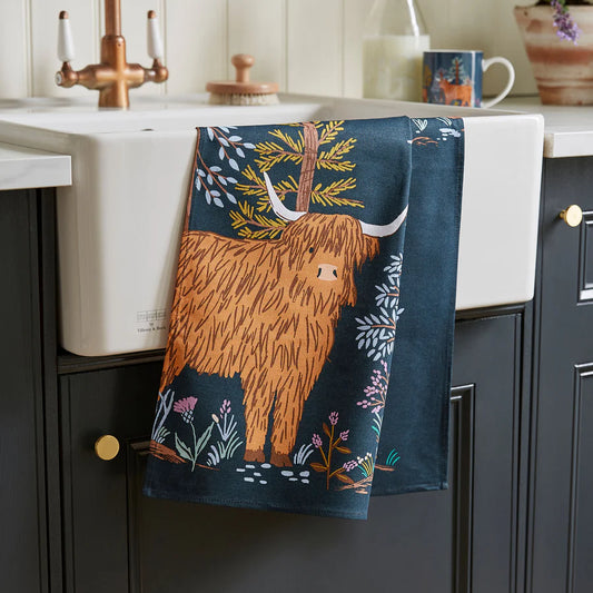 Connie the Cow Tea Towel