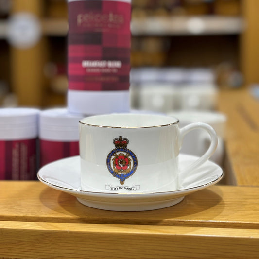 Britannia Colour Crest Cup and Saucer