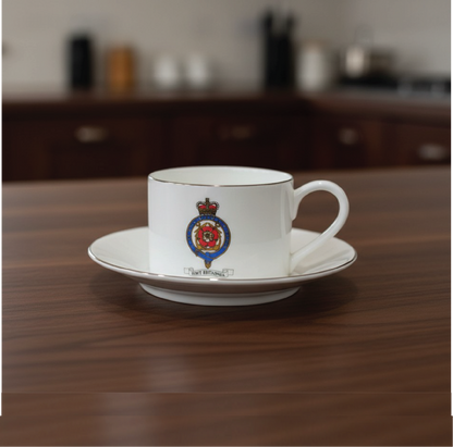 Britannia Colour Crest Cup and Saucer