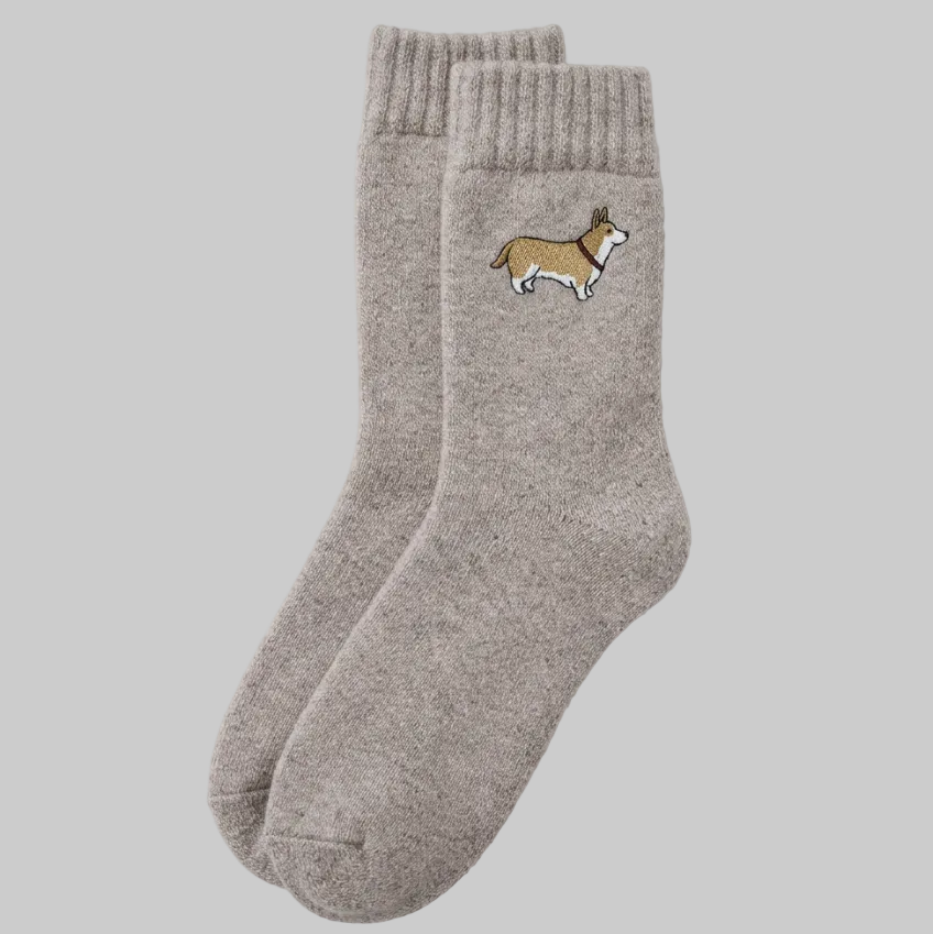 Corgi Wool-Blend Socks