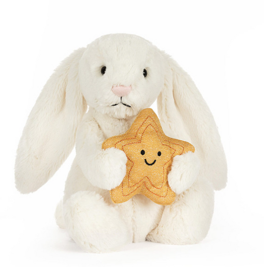 Cream Bunny with Star by Jellycat