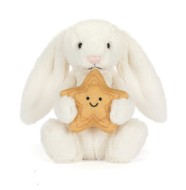 Cream Bunny with Star by Jellycat
