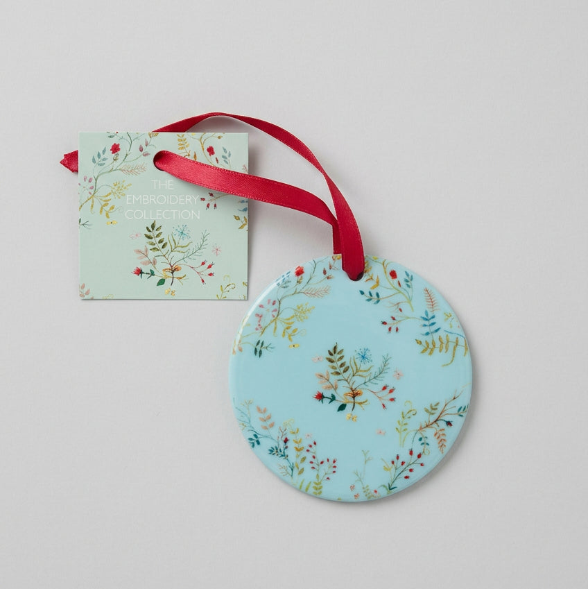 Britannia Embroidery Ceramic Decoration
