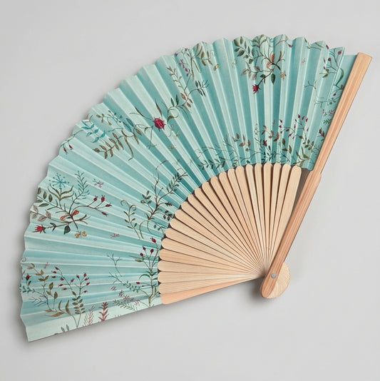 Queen Elizabeth II's Embroidery Bamboo Fan
