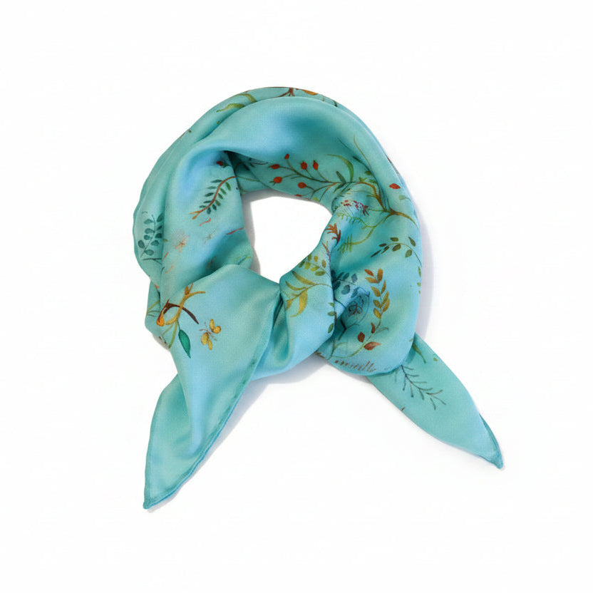 Britannia Embroidery Silk Scarf