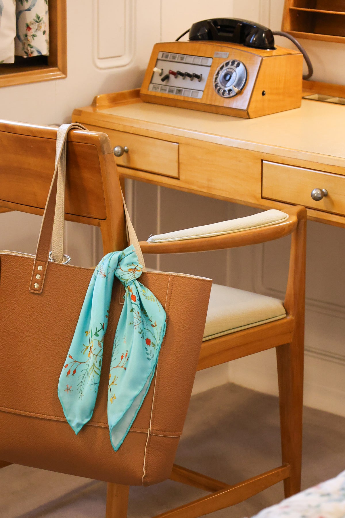 Britannia Embroidery Silk Scarf