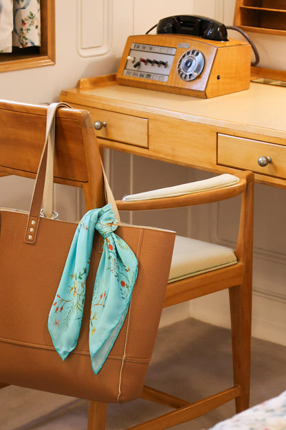 Britannia Embroidery Silk Scarf