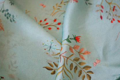 Britannia Embroidery Silk Scarf