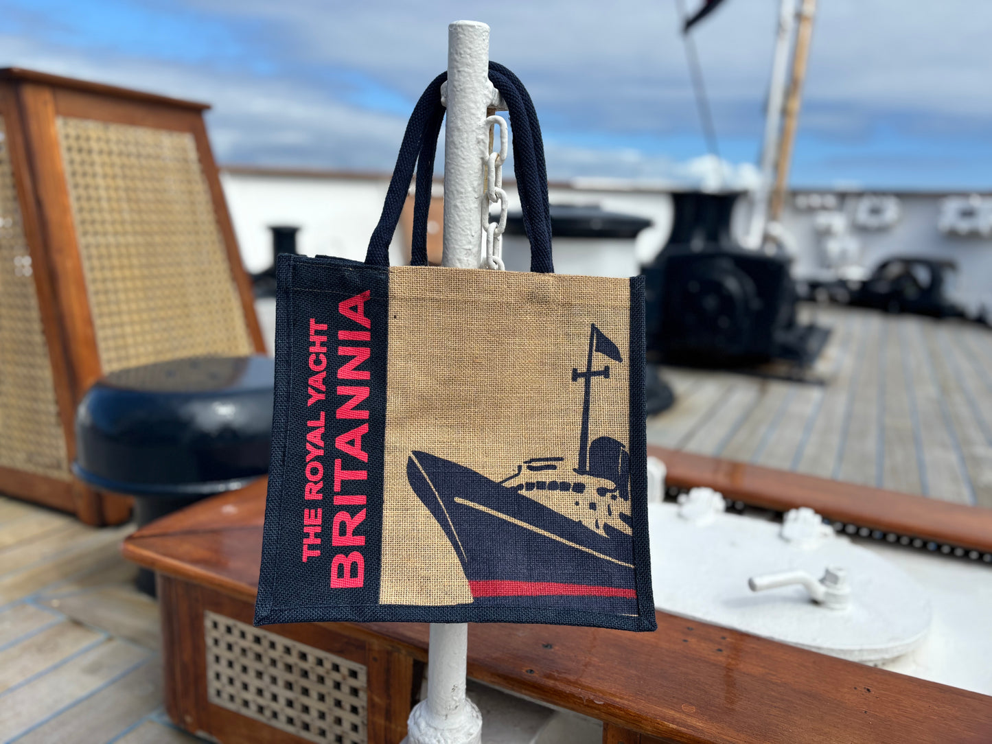 Britannia Two-Sided Jute Carrier Bag